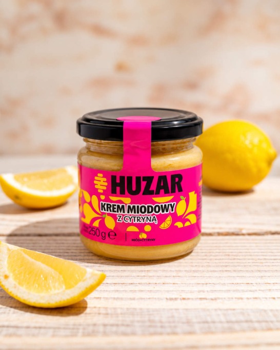 Krem miodowy z cytryną 250g