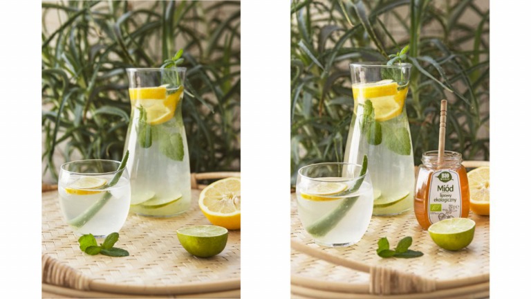 Lemoniada aloesowa z miodem lipowym